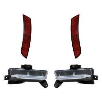 Replacement - 4-Piece Kit (Driver and Passenger Side Daytime Running Lights, Driver and Passenger Side Rear Marker Lights) (CAPA Certified)