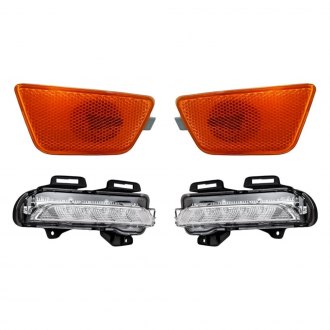 Replacement - 4-Piece Kit (Driver and Passenger Side Daytime Running Lights, Driver and Passenger Side Marker Lights) (CAPA Certified)