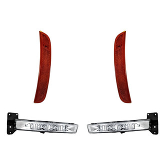 Replacement - 4-Piece Kit (Driver and Passenger Side Fog Lights, Driver and Passenger Side Marker Lights) (CAPA Certified)