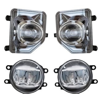 Replacement - 4-Piece Kit (Driver and Passenger Side Fog Lights, Driver and Passenger Side Cornering Lights) (CAPA Certified)