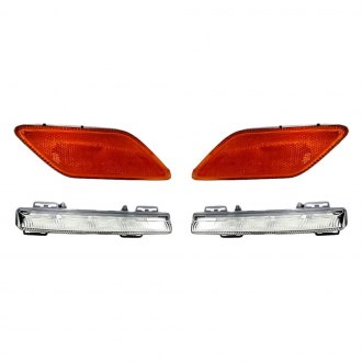 Replacement - 4-Piece Kit (Driver and Passenger Side Daytime Running Lights, Driver and Passenger Side Marker Lights) (CAPA Certified)