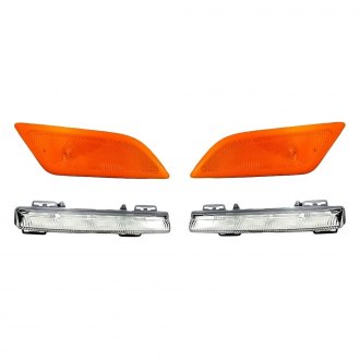 Replacement - 4-Piece Kit (Driver and Passenger Side Daytime Running Lights, Driver and Passenger Side Marker Lights) (CAPA Certified)