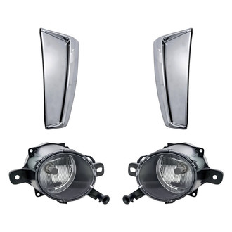 Replacement - 4-Piece Kit (Driver and Passenger Side Fog Lights, Driver and Passenger Side Marker Lights) (CAPA Certified)