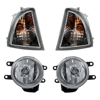 Replacement - 4-Piece Kit (Driver and Passenger Side Fog Lights, Driver and Passenger Side Turn Signal/Parking Lights) (CAPA Certified)