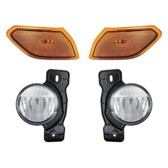 Replacement - 4-Piece Kit (Driver and Passenger Side Fog Lights, Driver and Passenger Side Marker Lights) (CAPA Certified)