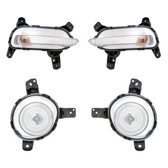 Replacement - 4-Piece Kit (Driver and Passenger Side Daytime Running Lights, Driver and Passenger Side Turn Signal/Parking Lights) (CAPA Certified)