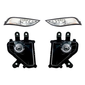 Replacement BNDL-284022 - 4-Piece Kit (Driver and Passenger Side Fog Lights, Driver and Passenger Side Turn Signal/Parking Lights Lens) (CAPA Certified)