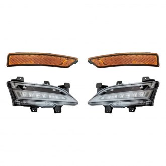 Replacement - 4-Piece Kit (Driver and Passenger Side Daytime Running Lights, Driver and Passenger Side Marker Lights) (CAPA Certified)