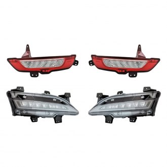 Replacement - 4-Piece Kit (Driver and Passenger Side Daytime Running Lights, Driver and Passenger Side Rear Marker Lights) (CAPA Certified)
