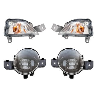 Replacement - 4-Piece Kit (Driver and Passenger Side Fog Lights, Driver and Passenger Side Turn Signal/Parking Lights) (CAPA Certified)