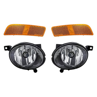 Replacement - 4-Piece Kit (Driver and Passenger Side Fog Lights, Driver and Passenger Side Marker Lights) (CAPA Certified)