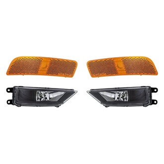 Replacement - 4-Piece Kit (Driver and Passenger Side Fog Lights, Driver and Passenger Side Marker Lights) (CAPA Certified)