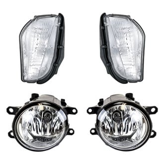 Replacement - 4-Piece Kit (Driver and Passenger Side Fog Lights, Driver and Passenger Side Turn Signal/Parking Lights Lens and Housing)