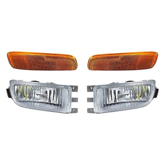 Replacement - 4-Piece Kit (Driver and Passenger Side Fog Lights, Driver and Passenger Side Marker Lights)