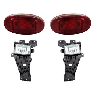 Replacement - 4-Piece Kit (Driver and Passenger Side Fog Lights, Driver and Passenger Side Rear Marker Lights) (CAPA Certified)