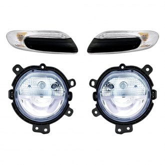 Replacement - 4-Piece Kit (Driver and Passenger Side Daytime Running Lights, Driver and Passenger Side Marker Lights) (CAPA Certified)