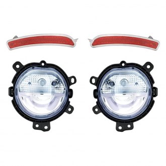 Replacement - 4-Piece Kit (Driver and Passenger Side Daytime Running Lights, Driver and Passenger Side Rear Marker Lights) (CAPA Certified)