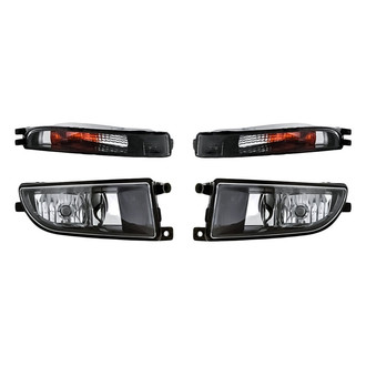 Replacement - 4-Piece Kit (Driver and Passenger Side Fog Lights, Driver and Passenger Side Turn Signal/Parking Lights) (CAPA Certified)