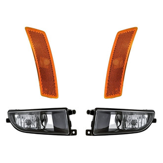 Replacement - 4-Piece Kit (Driver and Passenger Side Fog Lights, Driver and Passenger Side Marker Lights) (CAPA Certified)
