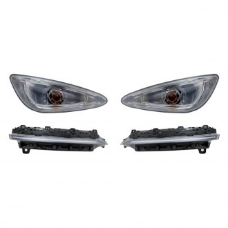 Replacement - 4-Piece Kit (Driver and Passenger Side Daytime Running Lights, Driver and Passenger Side Marker Lights) (CAPA Certified)