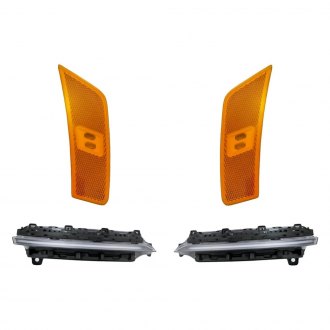 Replacement - 4-Piece Kit (Driver and Passenger Side Daytime Running Lights, Driver and Passenger Side Marker Lights) (CAPA Certified)