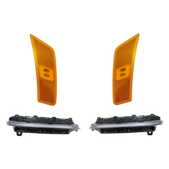 Replacement - 4-Piece Kit (Driver and Passenger Side Daytime Running Lights, Driver and Passenger Side Marker Lights) (CAPA Certified)