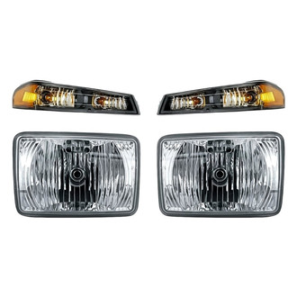 Replacement - 4-Piece Kit (Driver and Passenger Side Fog Lights, Driver and Passenger Side Turn Signal/Parking Lights)
