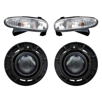 Replacement - 4-Piece Kit (Driver and Passenger Side Fog Lights, Driver and Passenger Side Turn Signal/Parking Lights) (CAPA Certified)