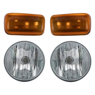 Replacement BNDL-284122 - 4-Piece Kit (Driver and Passenger Side Fog Lights, Driver and Passenger Side Marker Lights) (CAPA Certified)