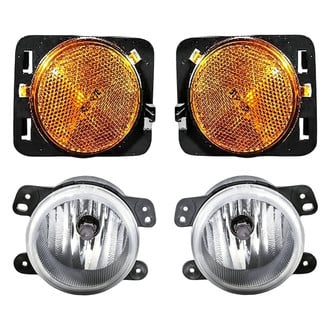 Replacement - 4-Piece Kit (Driver and Passenger Side Fog Lights, Driver and Passenger Side Marker Lights) (CAPA Certified)