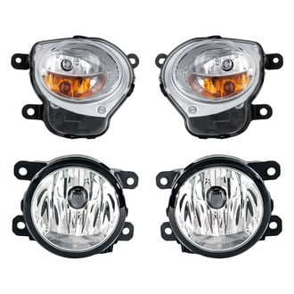 Replacement - 4-Piece Kit (Driver and Passenger Side Fog Lights, Driver and Passenger Side Turn Signal/Parking Lights)