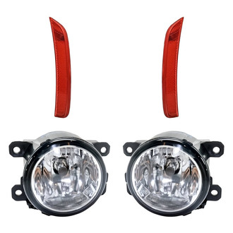 Replacement - 4-Piece Kit (Driver and Passenger Side Fog Lights, Driver and Passenger Side Rear Marker Lights)