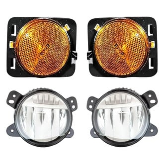 Replacement - 4-Piece Kit (Driver and Passenger Side Fog Lights, Driver and Passenger Side Marker Lights) (CAPA Certified)