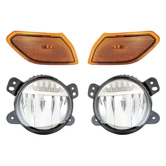 Replacement BNDL-284197 - 4-Piece Kit (Driver and Passenger Side Fog Lights, Driver and Passenger Side Marker Lights) (CAPA Certified)
