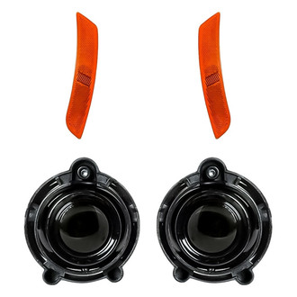 Replacement - 4-Piece Kit (Driver and Passenger Side Fog Lights, Driver and Passenger Side Marker Lights) (CAPA Certified)