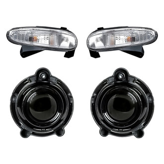 Replacement - 4-Piece Kit (Driver and Passenger Side Fog Lights, Driver and Passenger Side Turn Signal/Parking Lights) (CAPA Certified)