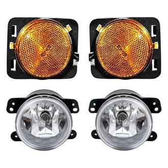 Replacement - 4-Piece Kit (Driver and Passenger Side Fog Lights, Driver and Passenger Side Marker Lights)