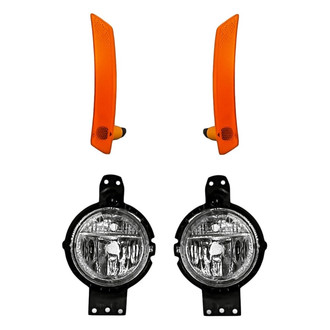 Replacement BNDL-284226 - 4-Piece Kit (Driver and Passenger Side Fog Lights, Driver and Passenger Side Marker Lights) (CAPA Certified)