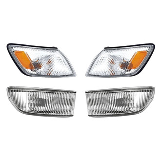 Replacement - 4-Piece Kit (Driver and Passenger Side Fog Lights, Driver and Passenger Side Turn Signal/Corner Lights)