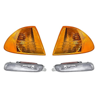 Replacement - 4-Piece Kit (Driver and Passenger Side Fog Lights, Driver and Passenger Side Turn Signal/Corner Lights) (Standard Line)