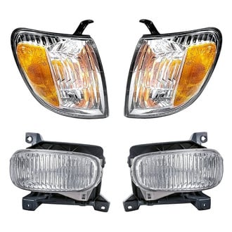 Replacement - 4-Piece Kit (Driver and Passenger Side Fog Lights, Driver and Passenger Side Turn Signal/Corner Lights) (CAPA Certified)