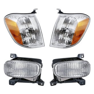 Replacement - 4-Piece Kit (Driver and Passenger Side Fog Lights, Driver and Passenger Side Turn Signal/Corner Lights) (CAPA Certified)