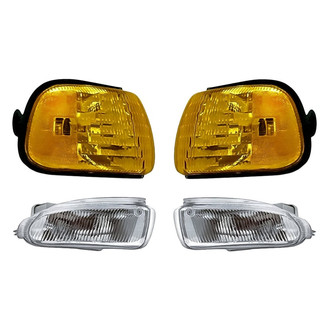 Replacement - 4-Piece Kit (Driver and Passenger Side Fog Lights, Driver and Passenger Side Turn Signal/Corner Lights) (Standard Line)