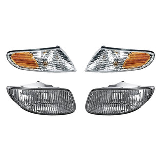 Replacement - 4-Piece Kit (Driver and Passenger Side Fog Lights, Driver and Passenger Side Turn Signal/Corner Lights) (Standard Line)