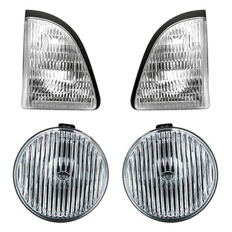 Replacement - 4-Piece Kit (Driver and Passenger Side Fog Lights, Driver and Passenger Side Turn Signal/Corner Lights) (Standard Line)