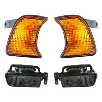 Replacement - 4-Piece Kit (Driver and Passenger Side Fog Lights, Driver and Passenger Side Turn Signal/Corner Lights) (Standard Line)