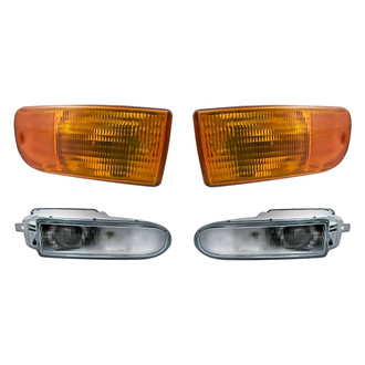 Replacement - 4-Piece Kit (Driver and Passenger Side Fog Lights, Driver and Passenger Side Turn Signal/Corner Lights) (Standard Line)