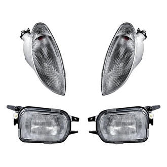 Replacement - 4-Piece Kit (Driver and Passenger Side Fog Lights, Driver and Passenger Side Turn Signal/Corner Lights) (Standard Line)