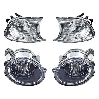 Replacement - 4-Piece Kit (Driver and Passenger Side Fog Lights, Driver and Passenger Side Turn Signal/Corner Lights) (Standard Line)