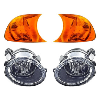 Replacement - 4-Piece Kit (Driver and Passenger Side Fog Lights, Driver and Passenger Side Turn Signal/Corner Lights) (Standard Line)